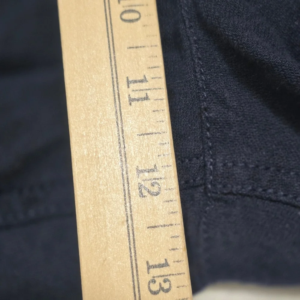 Banana Republic Pants Mens 34 Navy Blue Linen Cotton Relaxed Tapered Chino